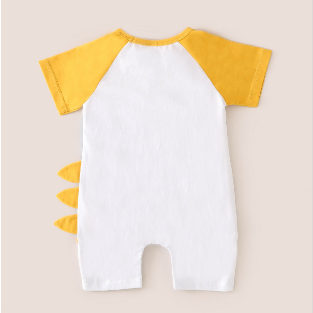 Boys Summer Baby Boy Cartoon Dinosaur Print Short Sleeve Jumpsuit Wholesale Baby Rompers