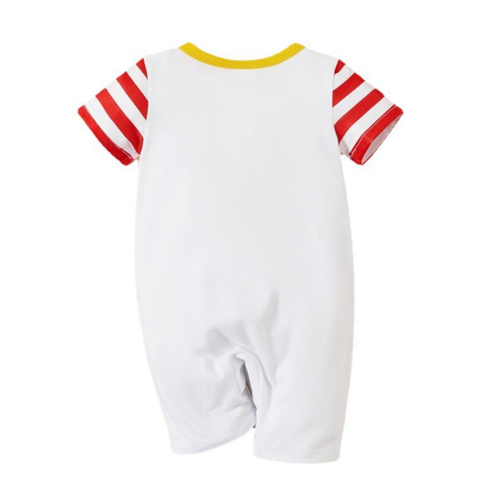 Boys Summer Baby Boys' Cartoon Letter Printed Short Sleeve Jumpsuit Baby Clothing Wholesale Distributors