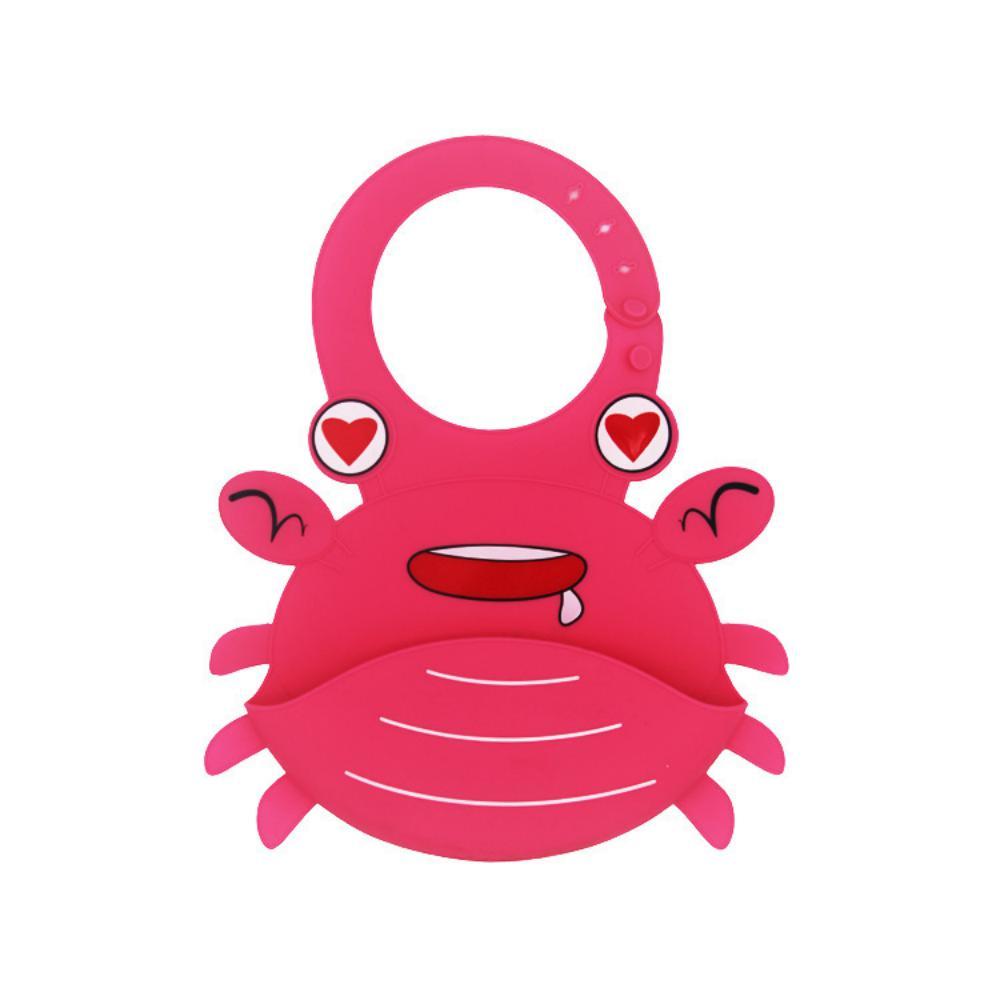 Cute Crab Pattern Baby Silicone Saliva Pad Baby Accessories Wholesale